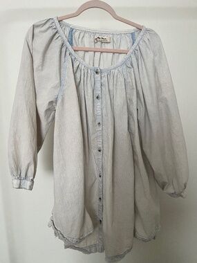 We The Free Oversized Button Down Blouse - XS